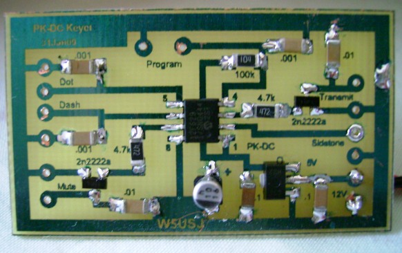 PK-DC Keyer Assembled PCB